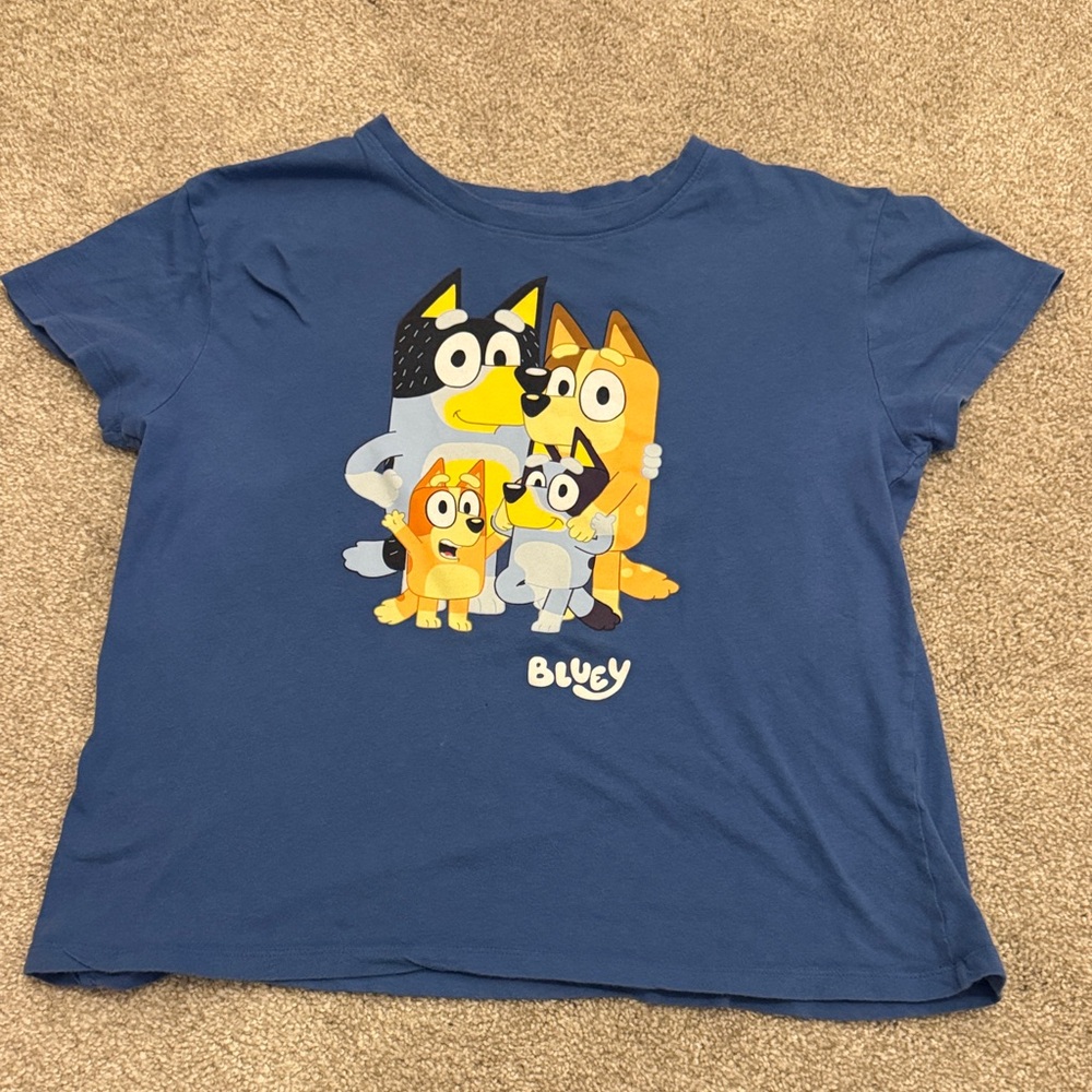 Bluey Kids' Blue Graphic Tee